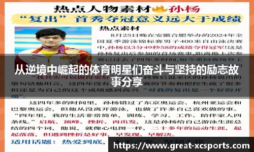 从逆境中崛起的体育明星们奋斗与坚持的励志故事分享